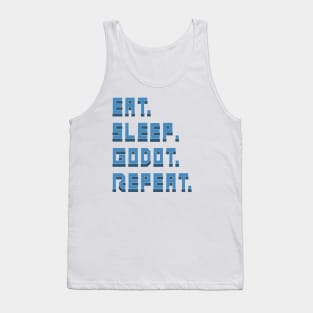 Eat. Sleep Godot. Repeat. Tank Top